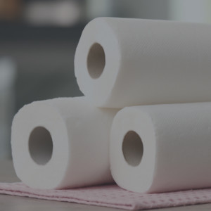 Glue for paper towel and toilet paper manufacturing